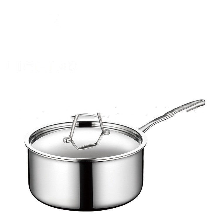 304 Stainless Steel Single Handle Sauce Pot Thick Bottom Milk Pot – Small Non Stick Cooking Pot