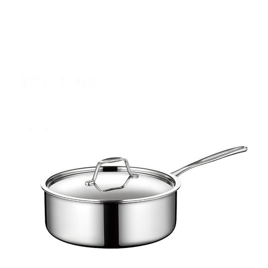 304 Stainless Steel Single Handle Sauce Pot Thick Bottom Milk Pot – Small Non Stick Cooking Pot