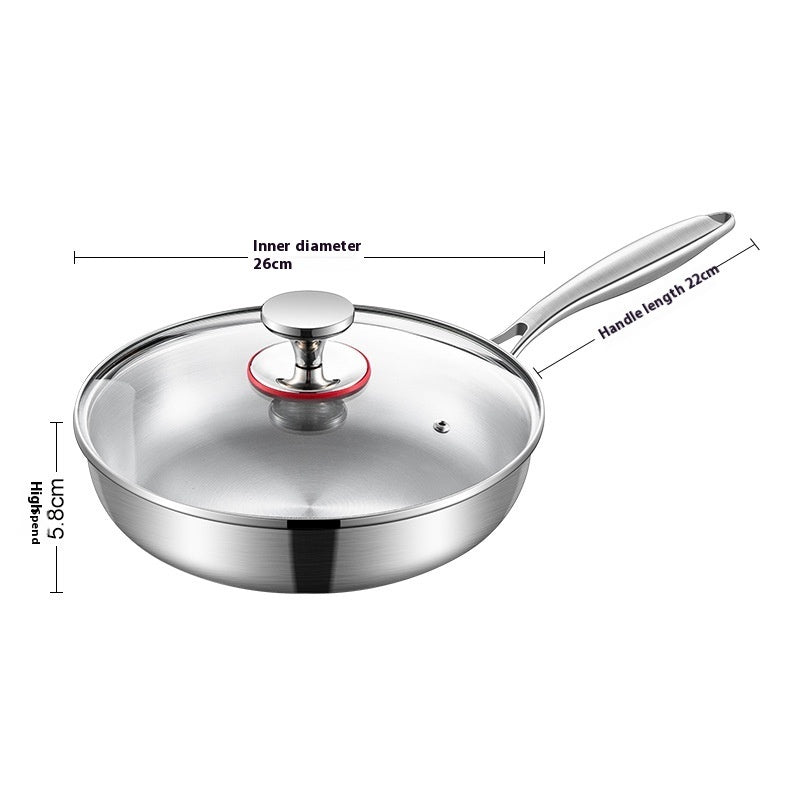 316 Stainless Steel Honeycomb Non-Stick Frying Pan – Induction Safe Skillet