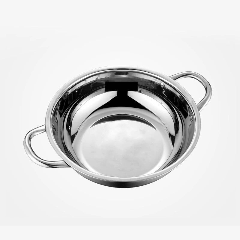 Stainless Steel Two-Flavor Mandarin Duck Hot Pot – Dual Soup Divider Cooking Pot