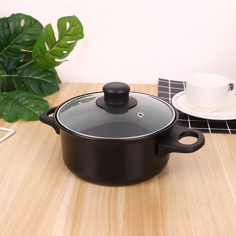 4-Piece Stainless Steel Non-Stick Soup Pot Set with Glass Lid – Multi Functional Cookware Set